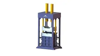 Stand Up Used Clothes Baler
