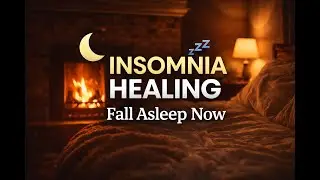 Fall Asleep Fast 🌧️ | Healing Fireplace Sounds for Insomnia & Restful Sleep