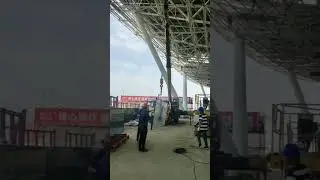 Airport Terminal Curtain Wall Glass Installation | Glass Curtain Wall System Construction