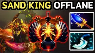 🔥 INFINITE DAMAGE COMBO &mdash; SAND KING OFFLANE DESTROYS ALL | DOTA 2 🔥