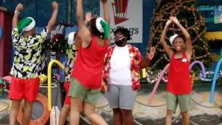 Christmas in July show at Six Flags America