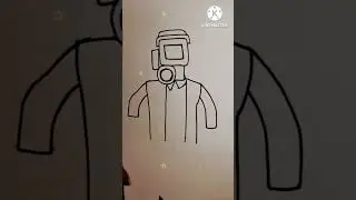 how to draw CAMERAMAN -SKIBIDI TOILET 🚽🪠📷 #short #youtubeshorts #cameraman #skibiditoilet
