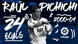 RA&Uacute;L | All 24 La Liga 2000/01 goals!