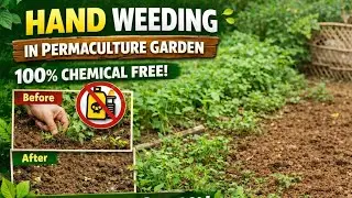 Hand Weeding in Permaculture Garden 🌱 | Chemical-Free Weed Control | Mahe&rsquo;s Gardening - PART 1