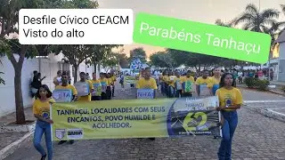 Desfile cívico do Colégio Estadual Antônio Carlos Magalhães aniversário 62 anos de Tanhaçu-Bahia
