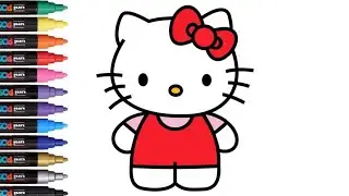 How to Draw Cute Hello Kitty Cartoon