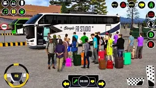 European City Bus Driving In Old Town : Coach Bus Offroad 2025 : Android Gameplay
