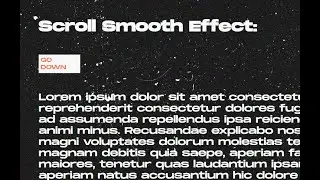 Smooth Scrolling Effect by using CSS in Website || HTML & CSS