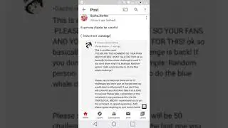 The blue whale challenge is back(OLD VIDEO)//Read desc//