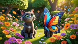 The Cat Who Caught a Butterfly 🐱🦋 | Fun Kids Story | Preschool Learning Video