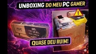 QUASE DEU RUIM! 😰 Unboxing do MEU PRIMEIRO PC GAMER | Ryzen 5 8600G Setup Novo