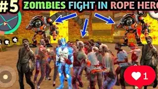 Rope Hero Vice Town Zombie Wave Fight In Cinema hall | Rope Hero Game