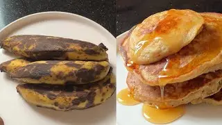 Yummy pancakes from overripe bananas || Do not throw your overripe bananas away!