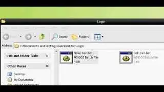 Using Batch Files and Vb 6.0 Design to make a Login System