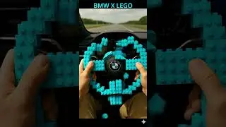 Light Blue LEGO BMW Steering Wheel &mdash; Will It Snap or Steer? (POV)