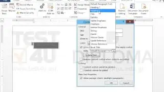Insert a Plain Text Content Control which allows multiple paragraphs. Use Heading 1 style for...