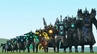 ALL SIZE COMPARISON OF MECHA CAMERAMAN VS ASTRO AND SKIBIDI TOILET BOSSES in Garry's Mod! EP2