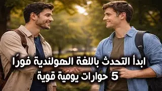 ابدأ التحدث باللغة الهولندية فورًا 🇳🇱 | 5 حوارات يومية قوية (A1–A2)