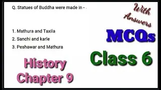 MCQS class 6 history chapter 9 | Traders, Kings and Pilgrims mcqs|  @MathematicsClassVI