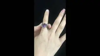 Mystical Amethyst Claw Ring| Handmade Gothic Jewelry| Natural Amethyst| Unique Silver Fantasy Ring