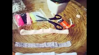Tiara de el&aacute;stico com lacinho - Passo a passo com Cris Albuque