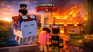 &iexcl;Mudanza, Guille 🍐 y un r&iacute;o para gobernarlos a todos! | MINECRAFT HARDCORE ft. IlloJuan y Guille #3