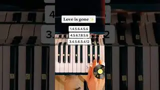 LOVE IS GONE PIANO TUTORIAL