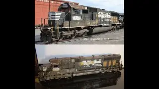 Ho Scale: Weathering an Athearn Genesis Norfolk Southern SD70