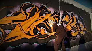 GRAFFITI Wildstyle | Painting until sunset | 2020