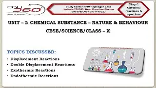Chemical Reactions & Equations (Part 3) || Chap 1|| Unit 1 || Class 10 || Science || CBSE
