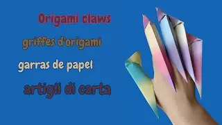Artigli di carta I Origami paper claws I Tutorial origami dragon claws