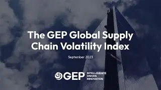 GEP Global Supply Chain Volatility Index: September 2023