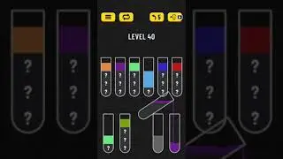 Water Sort Puzzle level 40