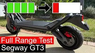 Segway GT3: How FAR Did It REALLY Go? (Full Battery Drain)