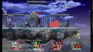 XDDD (Wolf) Icy (Snake) -VS- DS4 (Toon Link) Ebo (Falco) R1