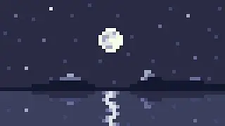 Moonlight - A Pixel Art Timelapse Scene 64x36