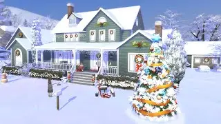 Large Family Christmas House | The Sims 4 🎄(NO CC)