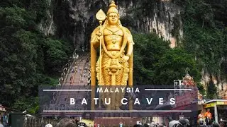 Limestone hill that has a series of caves and cave temples in Gombak, Selangor, Malaysia