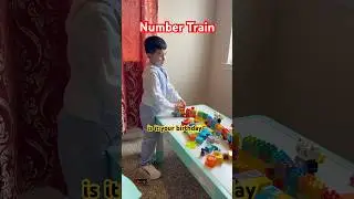 Bennett&rsquo;s Birthday Surprise! Showing Grandpa His Number Train in Style!