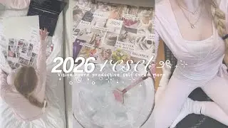 2026 RESET 🍵🎀|| Vision board, productive, self care + more 