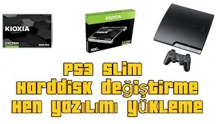 PS3 HARDDİSK DEĞİŞTİRME 480 GB KIOXIA 480GB  SSD TAKMA FORMAT VE HEN YAZILI YÜKLEYİP OYUN ÇALIŞTIRMA