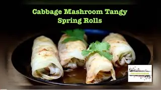 Spring Roll Without Sheet| Veg Wrap|Cabbage Mushroom Rolls | SnacksRecipe|Party Snacks|Chinese Food