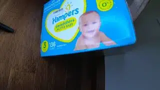 Pampers Swaddlers Disposable Diapers - Size 3 Unboxing - 幫寶適 Swaddlers 尿布 3號 開箱 - 7/16/2022