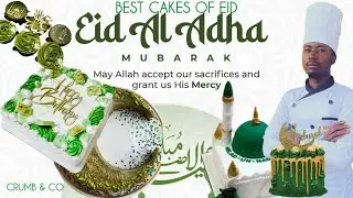 Using only the color green for this cake best cake of Eid 🍰💚🍵🎂