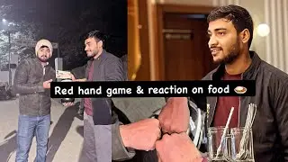 Red hand game 😳|| how to redeem ￼pass of hotel || reaction on hotel food of Azamgarh 🥲