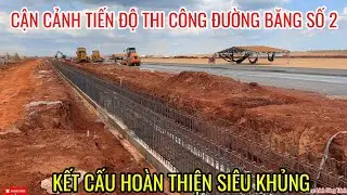 CẬN CẢNH PHÍA DƯỚI ĐƯỜNG BĂNG SỐ 2 VÀ KẾT CẤU MƯƠNG THOÁT NƯỚC SIÊU DÀI DỌC ĐƯỜNG BĂNG LONG THÀNH