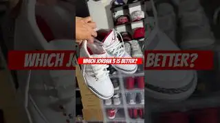 Is the Jordan 3 Fire Red better than the White Cement Reimagined? #sneakerhead #jordan
