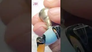 New Marble Nail Art Design idea #dragmarble#needlemarble#newnail2021#nailarttutorialbeginner#shorts