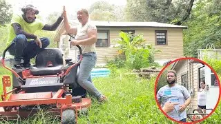 MOTHER & SON Lawn Duo SURPRISE young couple with FREE Lawn Mowing!