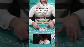 College student wins millions on blackjack #casino #collegestudent #onlinecasino #streamer